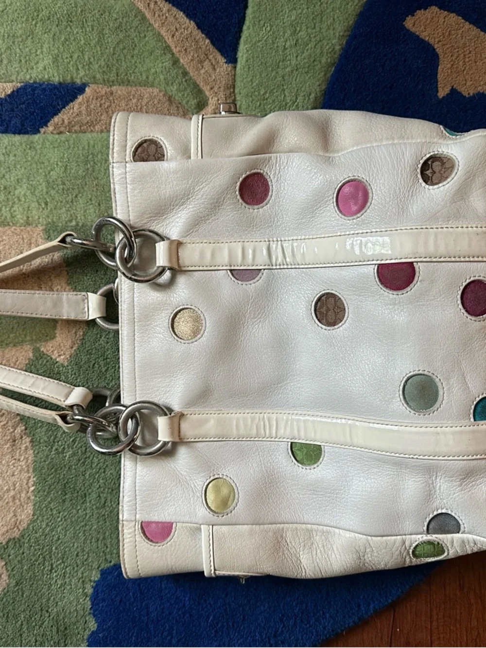 Coach Colorful Polka Dot Bag with Wallet - Picture 11 of 11